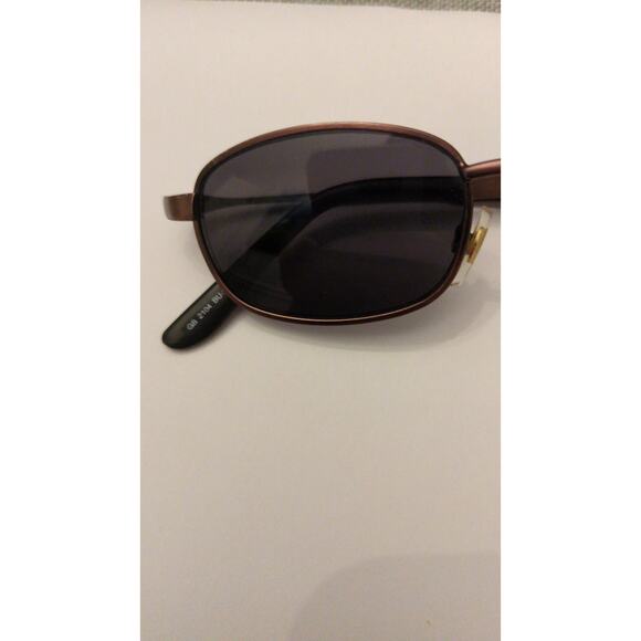 Geoffrey Beene Women's Sunglasses, Wire Frame, Brown Metal, Nose Protector - Picture 5 of 6